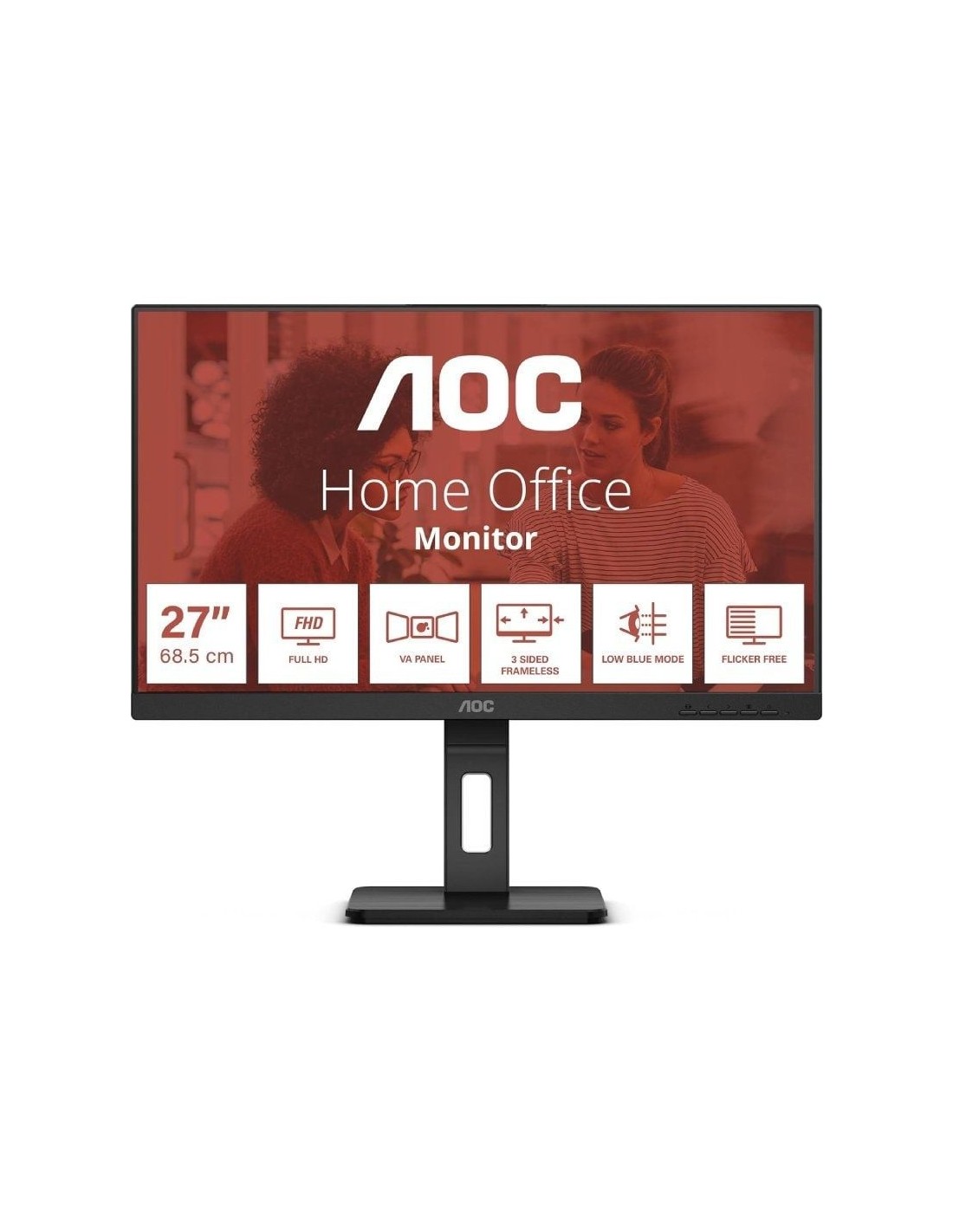 Monitor AOC 27" Full HD | 75Hz | IPS | Sin Marcos | Low Blue Light