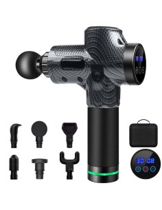 Pistola de Masaje Muscular 6 Cabezales 30 Niveles