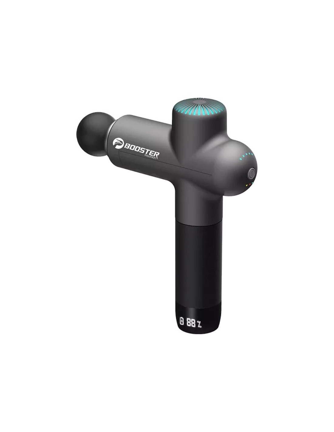 Pistola de Masaje Muscular Booster 6 Cabezales Smart-Hit Reducción de Ruido