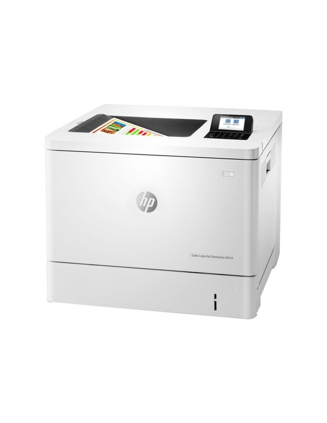 Impresora Láser Color HP LaserJet Enterprise M554DN Dúplex/ Blanca