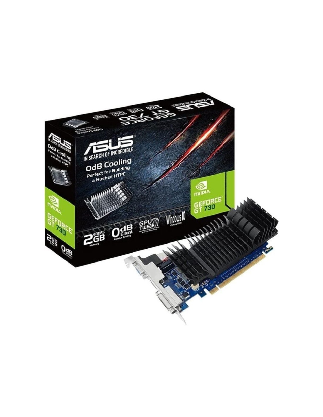 Tarjeta Gráfica Asus GeForce GT 730/ 2GB GDDR5