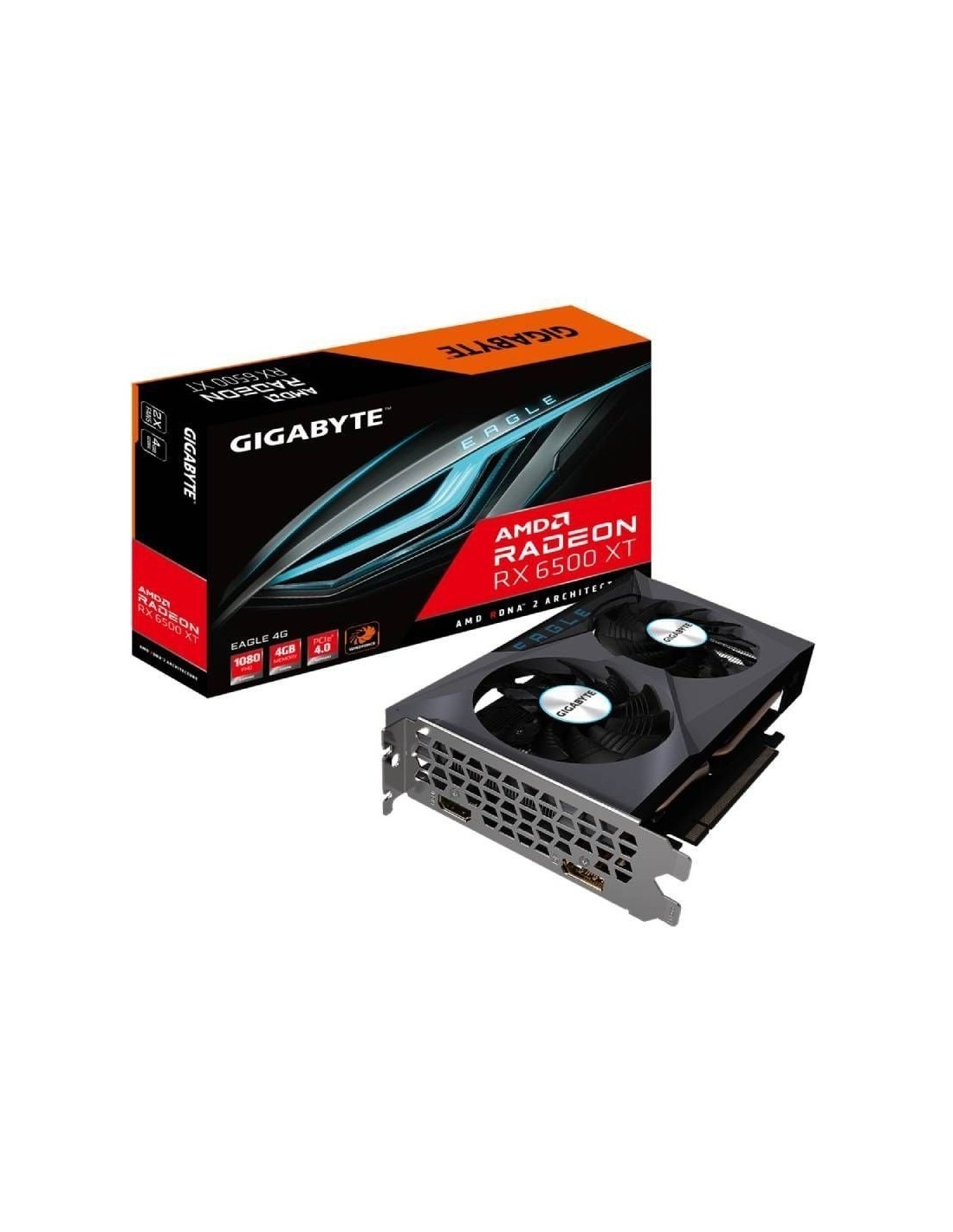 Tarjeta Gráfica Gigabyte Radeon RX 6500 XT Eagle/ 4GB GDDR6
