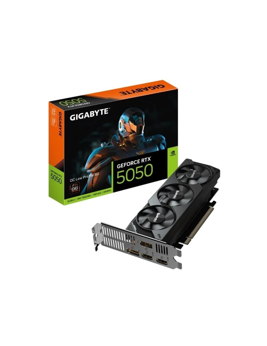 Tarjeta Gráfica Gigabyte GeForce RTX 5050 OC Low Profile/ 8GB GDDR6/ Compatible con Perfil Bajo