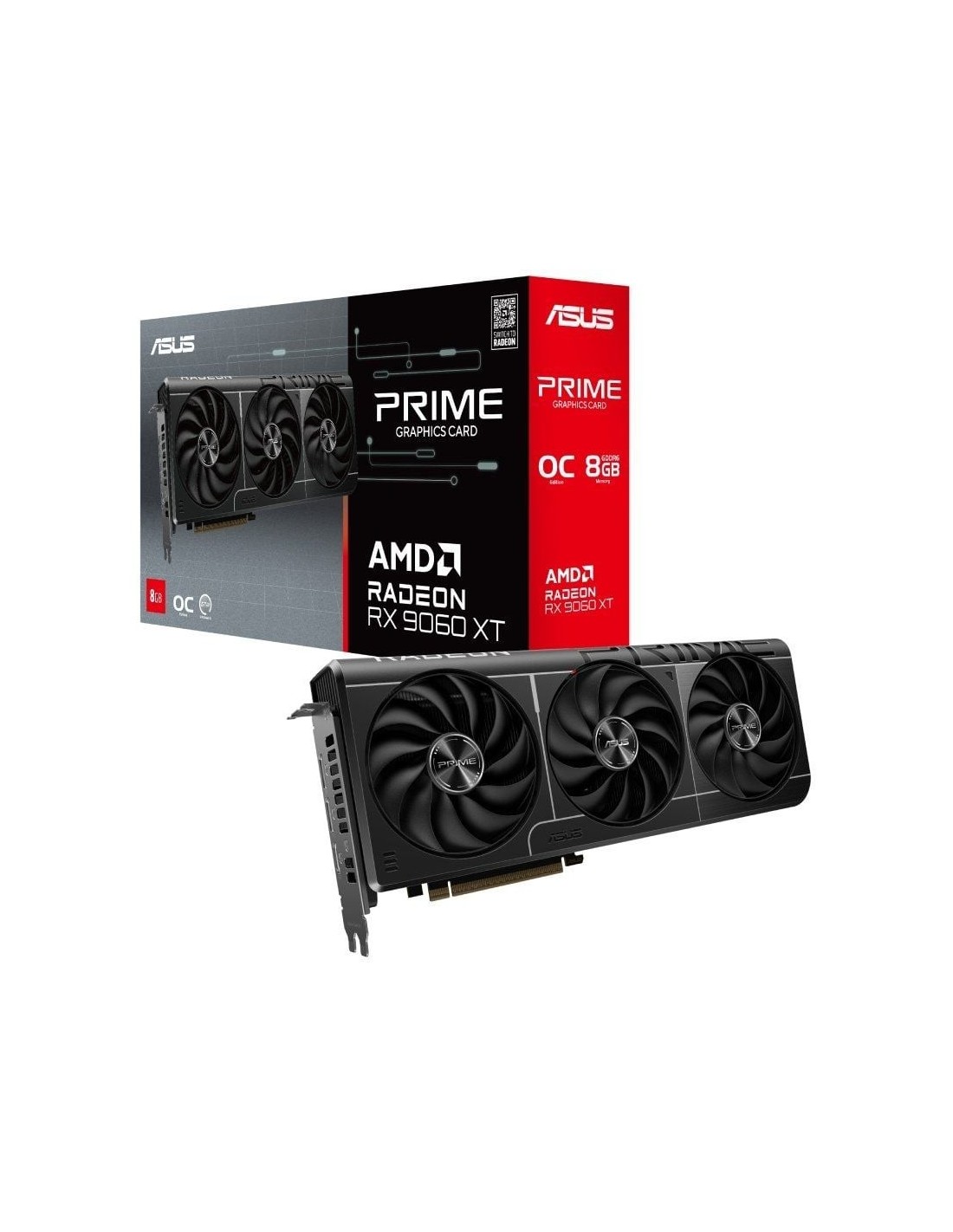 Tarjeta Gráfica Asus Prime Radeon RX 9060 XT OC/ 8GB GDDR6