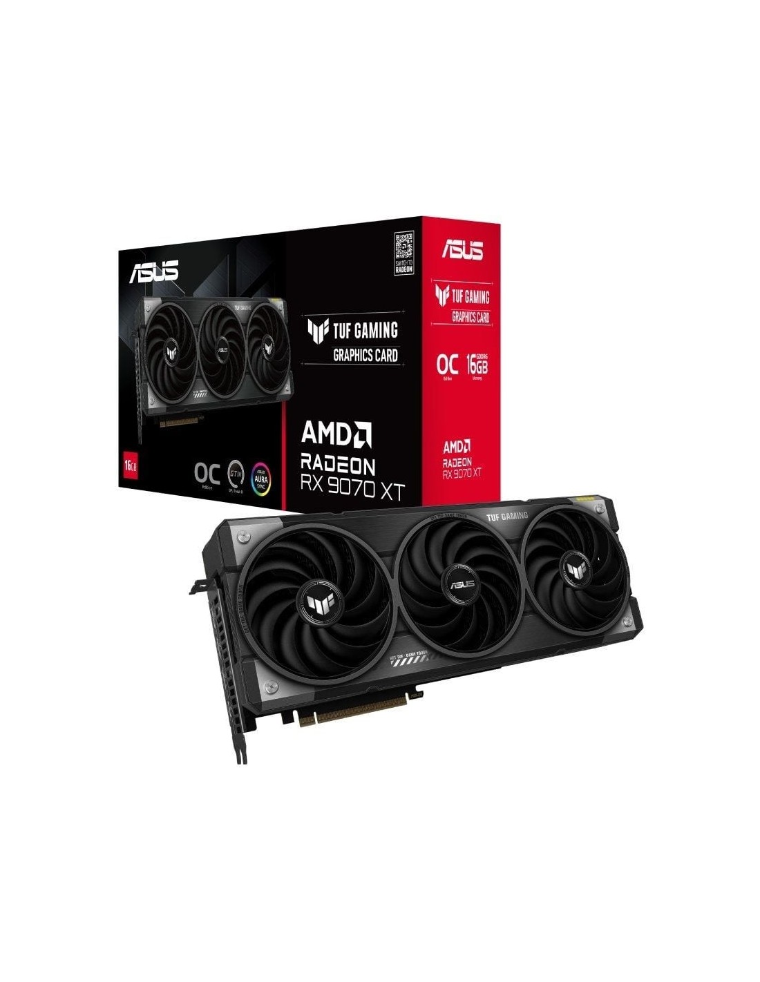 Tarjeta Gráfica Asus TUF Gaming Radeon RX 9070 XT OC/ 16GB GDDR6