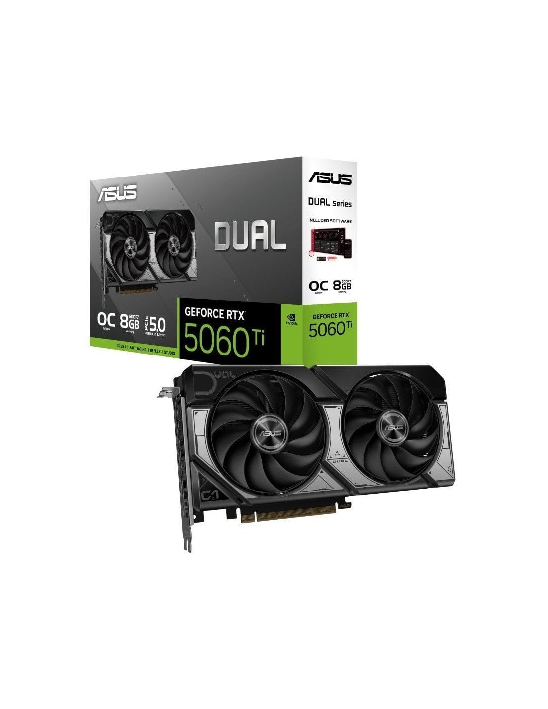 Tarjeta Gráfica Asus Dual GeForce RTX 5060 Ti OC/ 8GB GDDR7