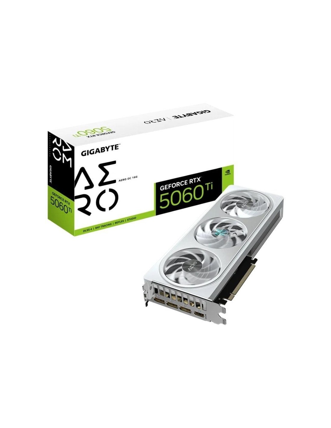 Tarjeta Gráfica Gigabyte GeForce RTX 5060 Ti AERO OC/ 16GB GDDR7