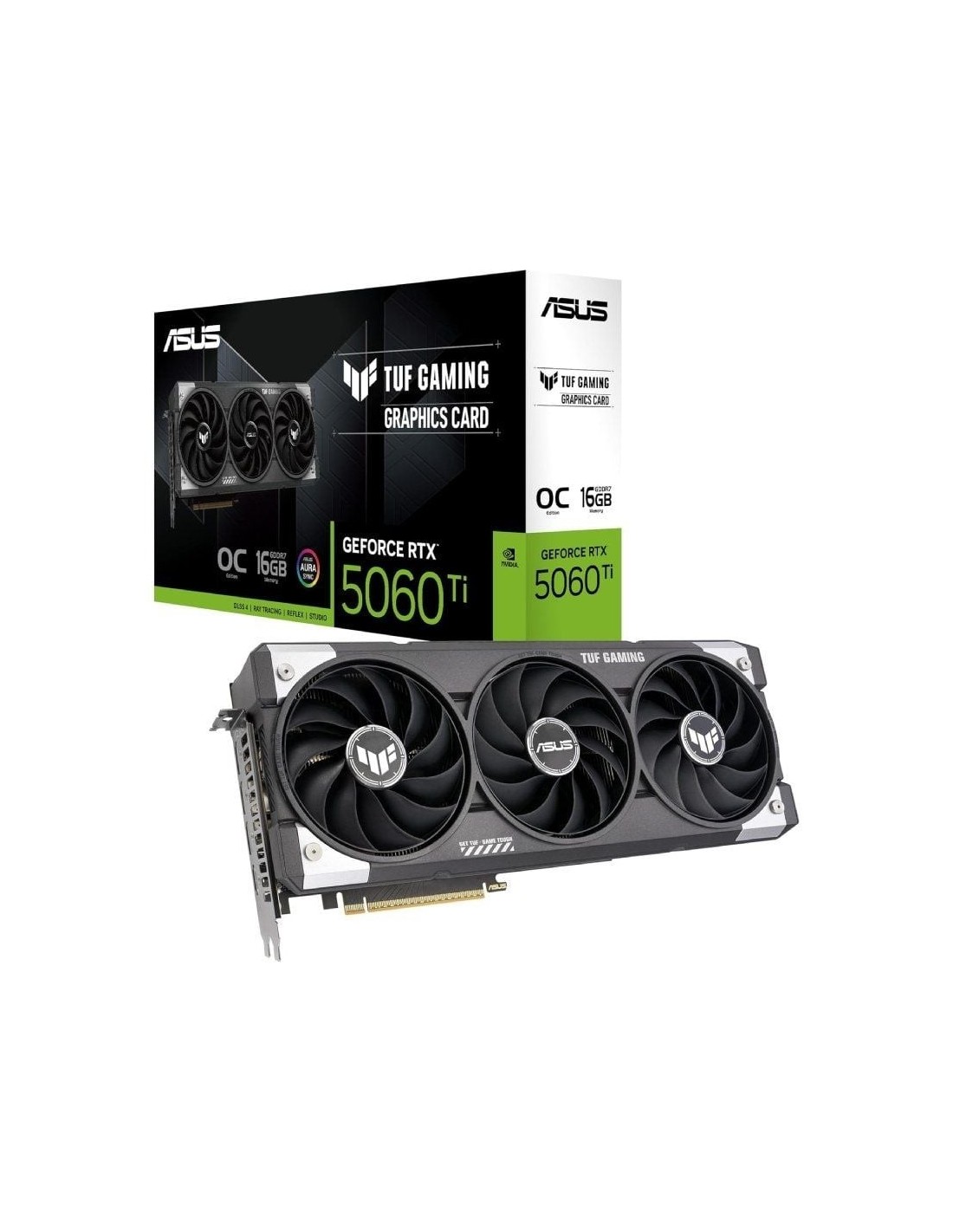 Tarjeta Gráfica Asus TUF Gaming GeForce RTX 5060 Ti OC/ 16GB GDDR7