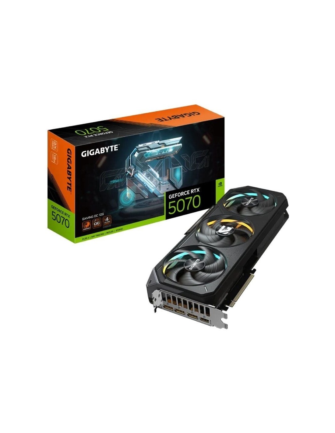 Tarjeta Gráfica Gigabyte GeForce RTX 5070 Gaming OC/ 12GB GDDR7