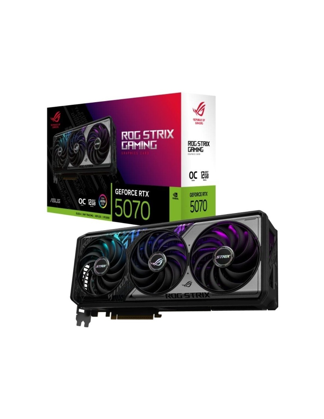 Tarjeta Gráfica Asus ROG Strix OC GeForce RTX 5070/ 12GB GDDR7