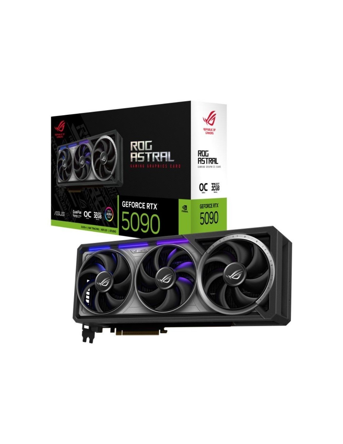 Tarjeta Gráfica Asus ROG Astral GeForce RTX 5090 OC/ 32GB GDDR7