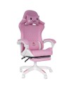 Silla Gaming PowerGaming Sakura Neko con reposapiés