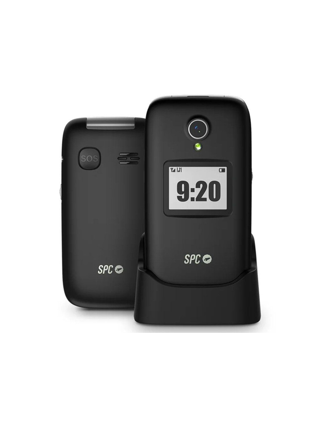 Teléfono Móvil localizador SPC Polaris para Personas Mayores/ 4G/ Negro