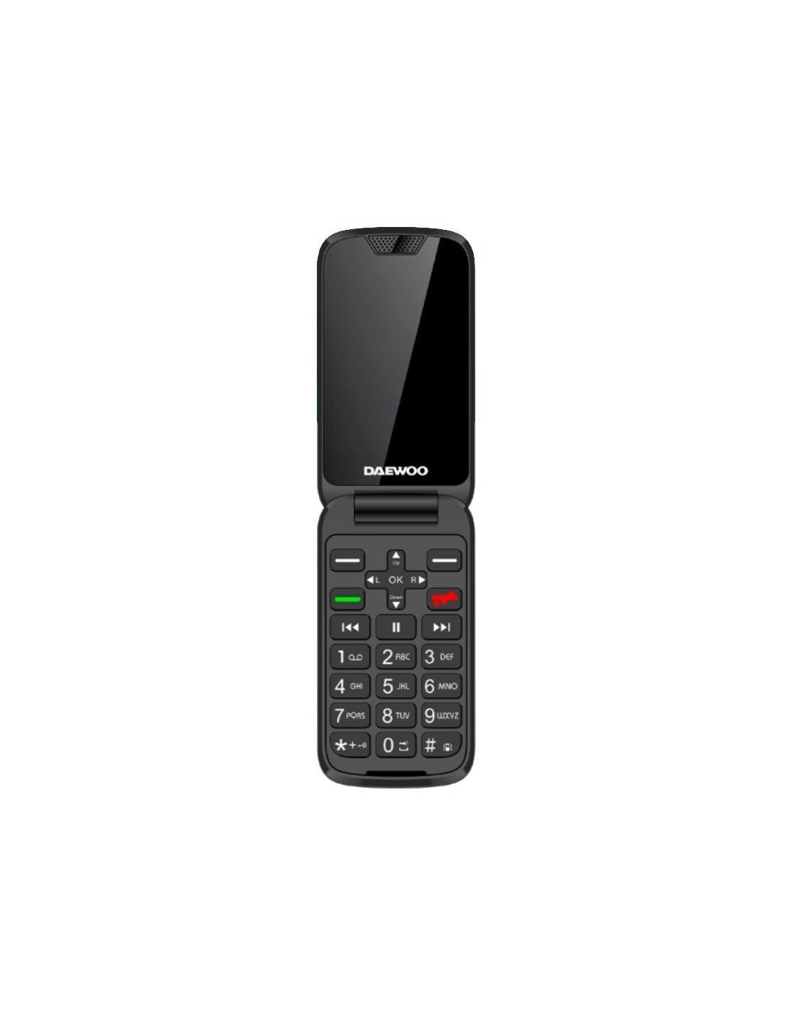 Teléfono Móvil Daewoo DW8005 para Personas Mayores/ 4G/ Negro