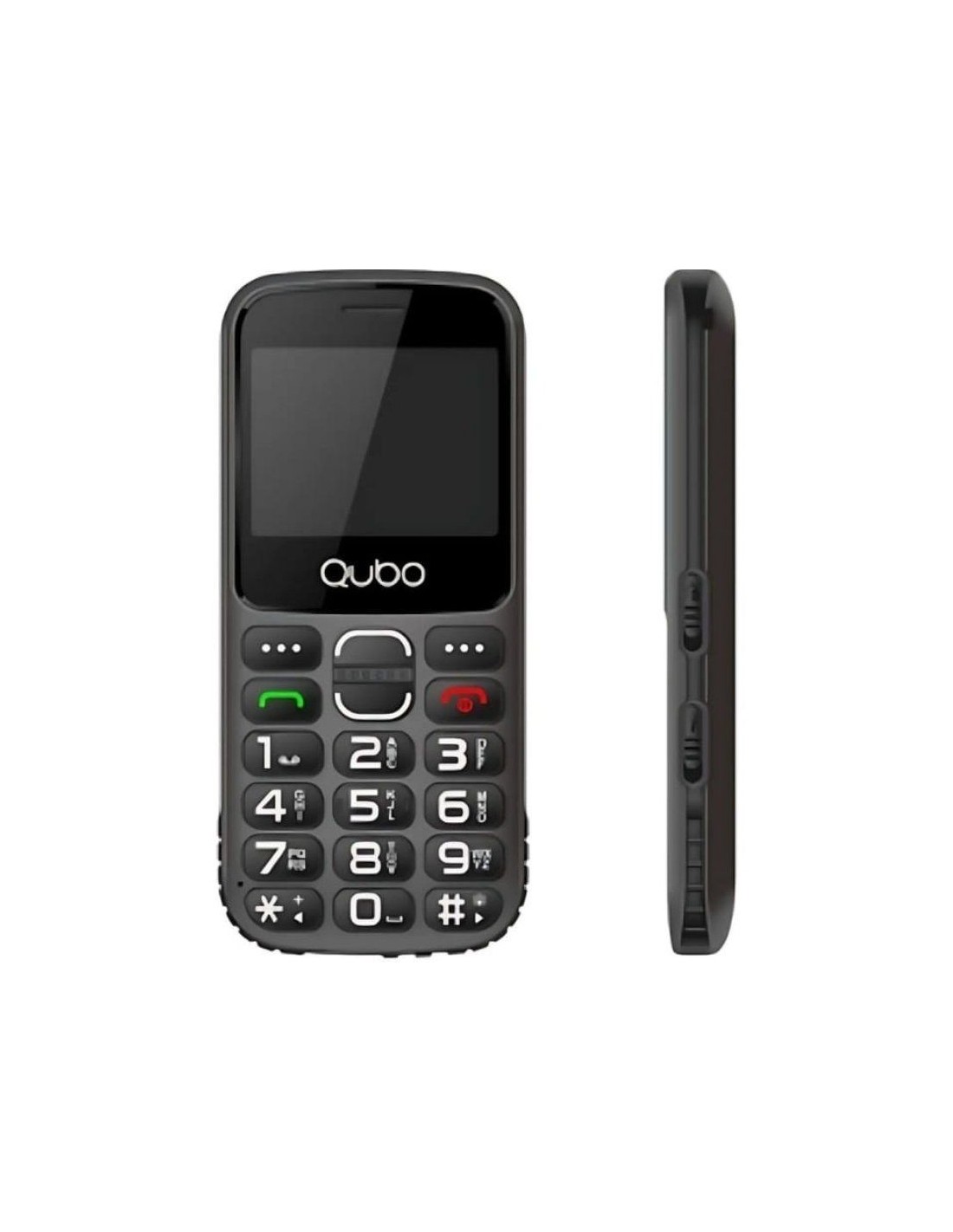 Teléfono Móvil Qubo X-230BKC 4G para Personas Mayores/ Negro