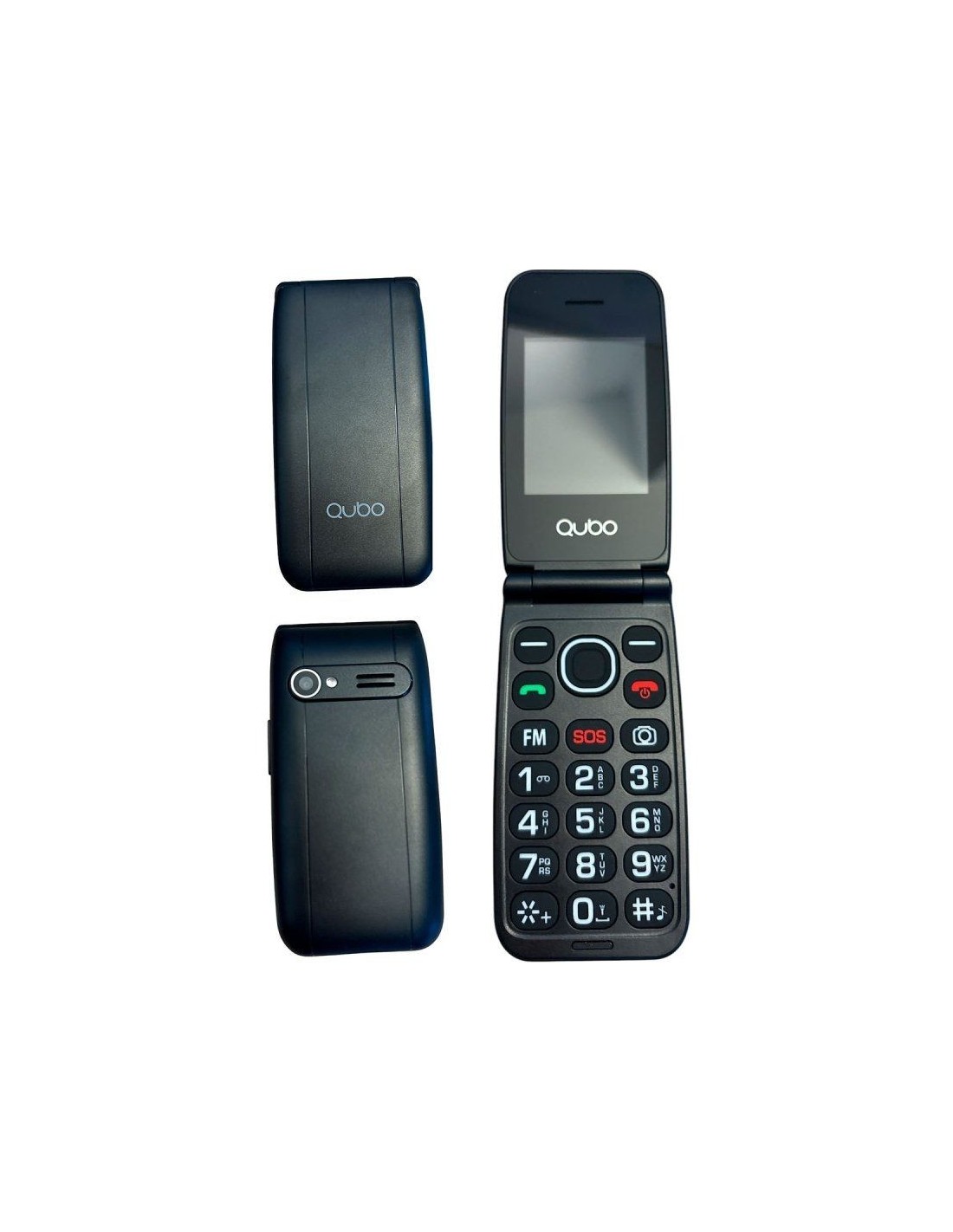 Teléfono Móvil Qubo NEONW-BK 4G para Personas Mayores/ Negro