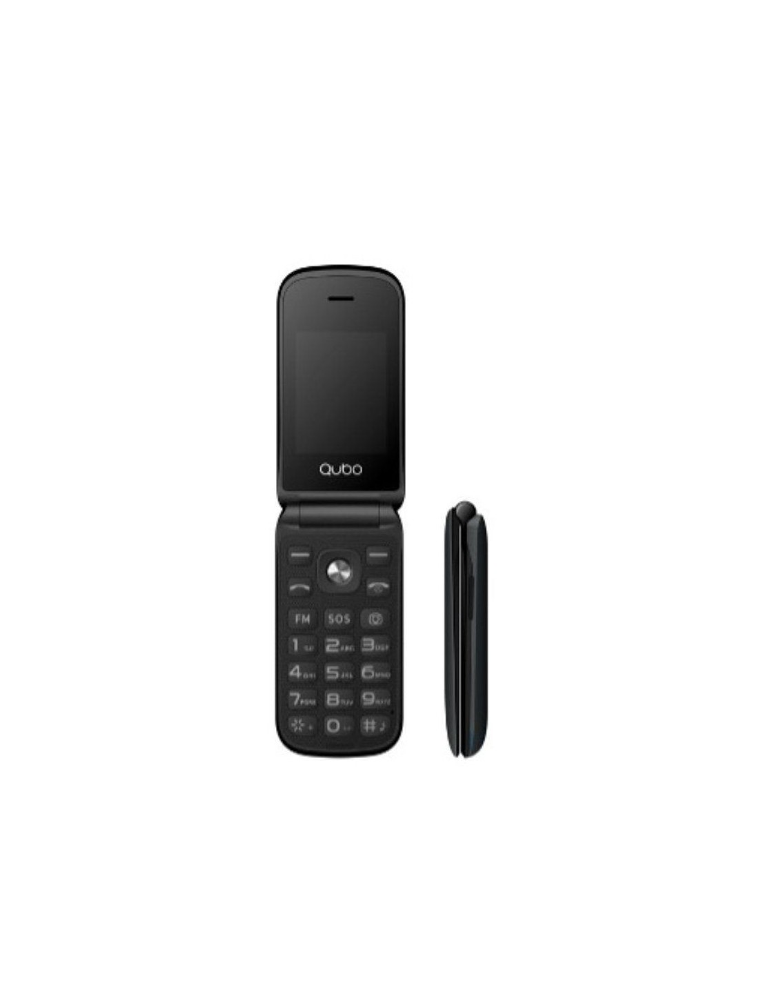Teléfono Móvil Qubo X-209 4G para Personas Mayores/ Negro