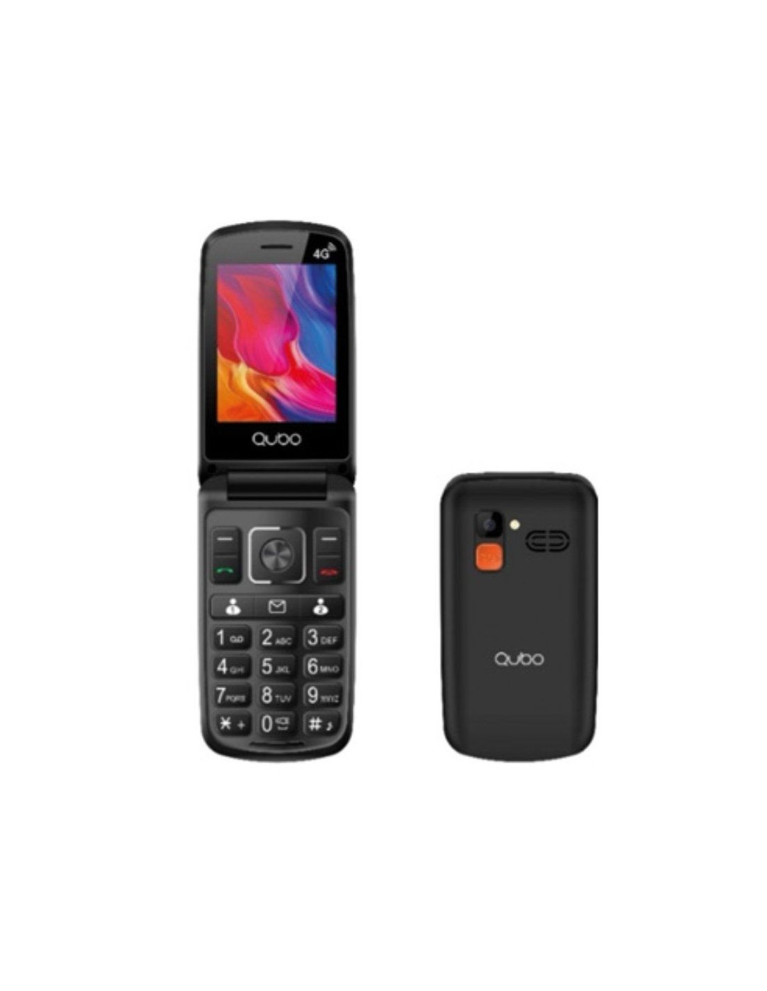 Teléfono Móvil Qubo P-210NW 4G para Personas Mayores/ Negro