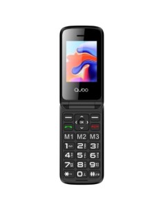 Teléfono Móvil Qubo X-247 4G para Personas Mayores/ Negro
