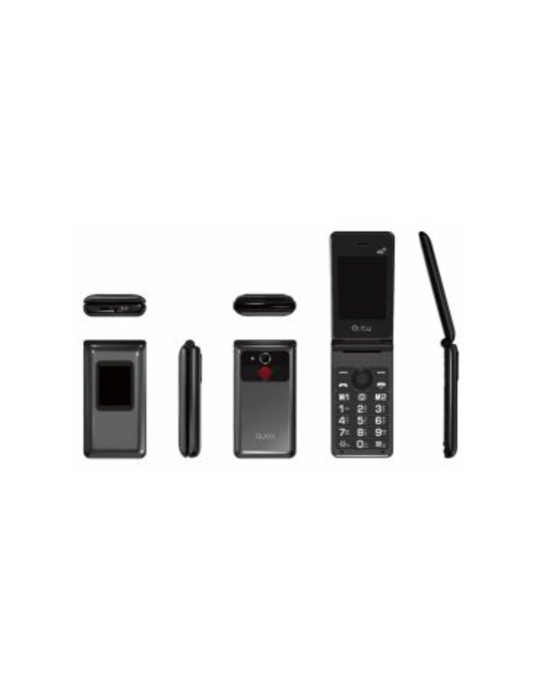Teléfono Móvil Qubo X-28 4G para Personas Mayores/ Negro