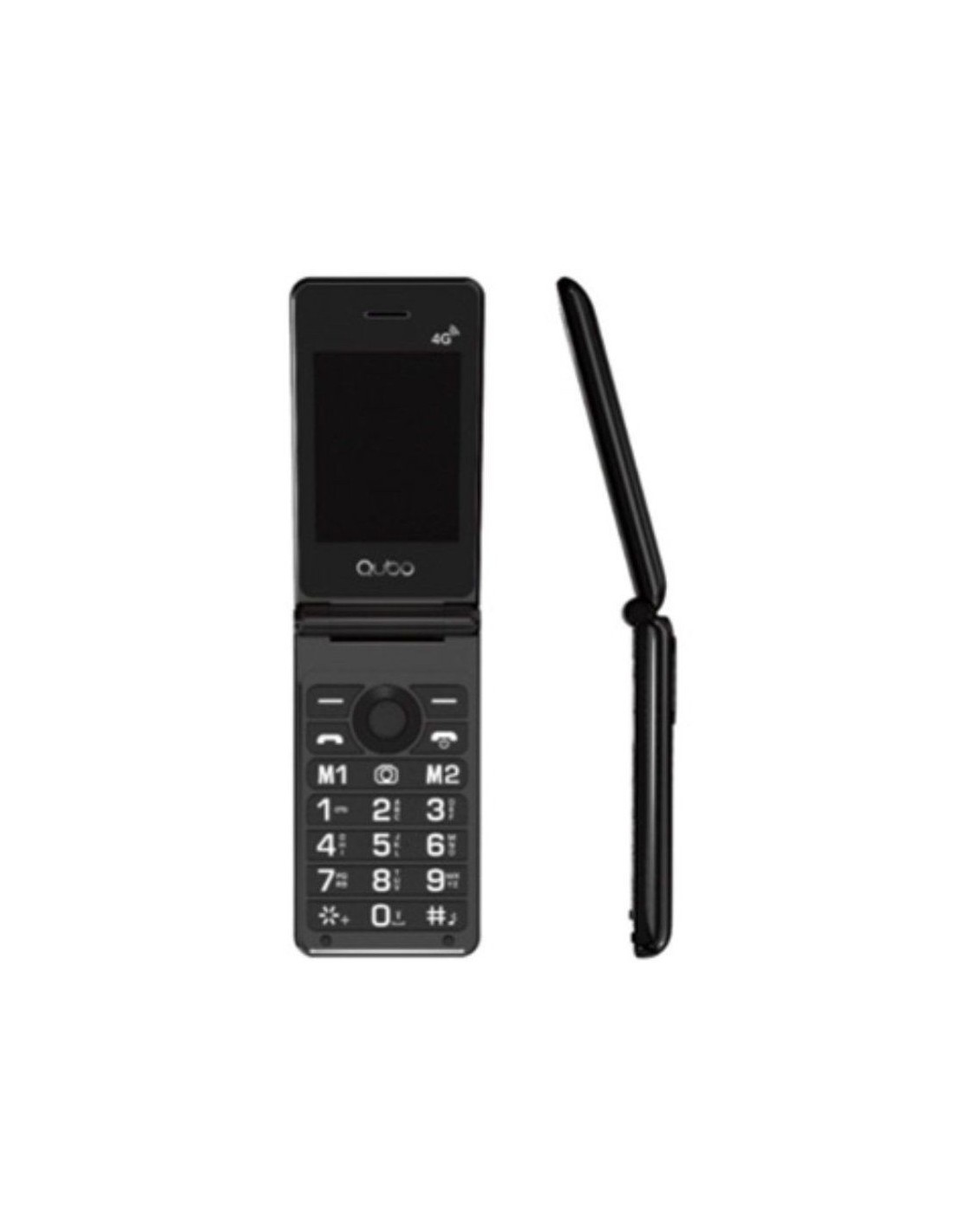 Teléfono Móvil Qubo X-28 4G para Personas Mayores/ Negro