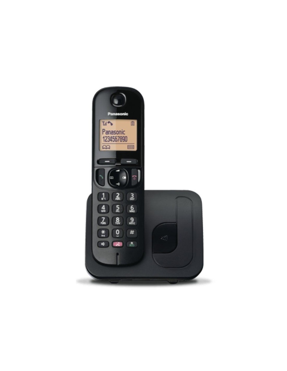 Teléfono Inalámbrico Panasonic KX-TGC250SPB/ Negro