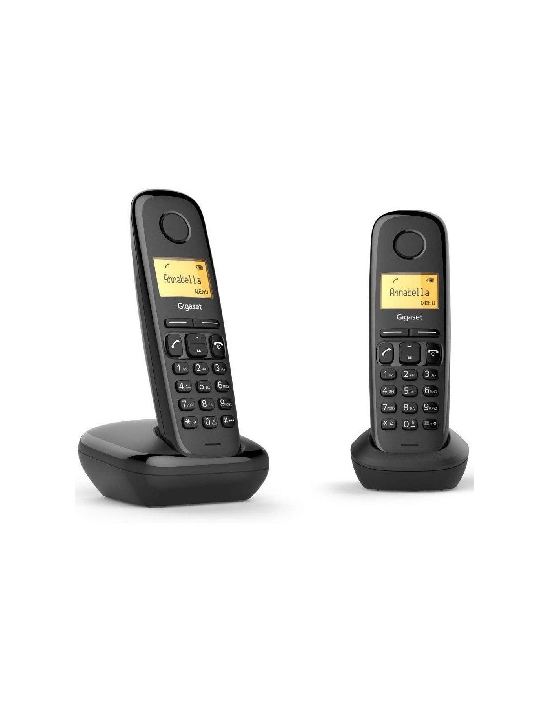 Teléfono Inalámbrico Gigaset A270/ Pack DUO/ Negro