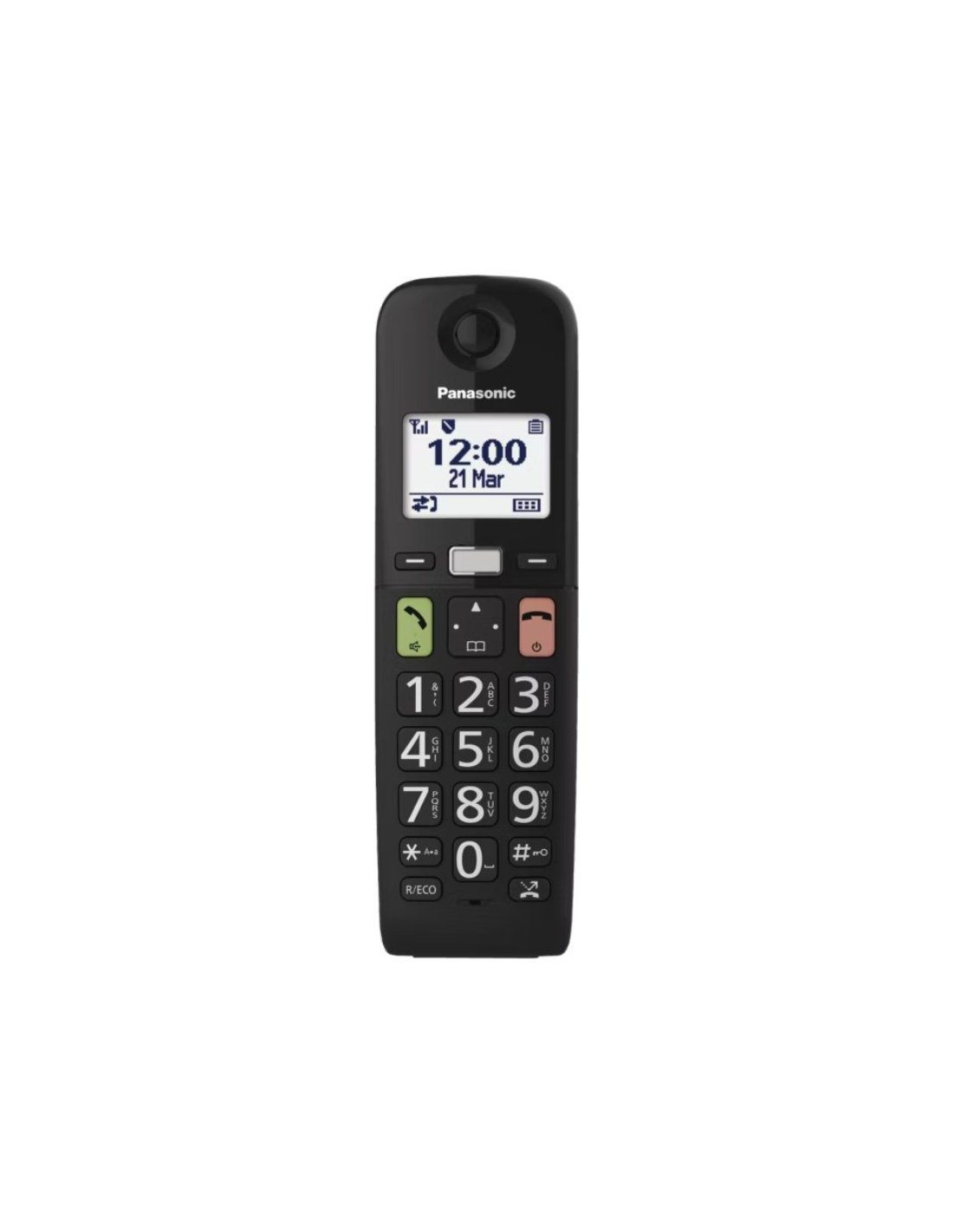Teléfono Inalámbrico Panasonic KX-TGU112EXB/ Pack DUO/ Negro