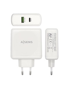 Cargador de Pared Aisens ASCH-2PD30QC-W/ 1xUSB Tipo-C/ 1x USB/ 48W 2