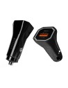 Cargador de Coche Aisens ASCH-CAR2PQC-BK/ 1xUSB-Tipo C/ 1xUSB/ 38W