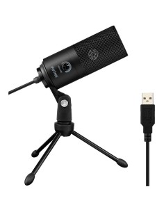 Fifine K669 Micrófono USB Negro para Grabación y Transmisión en PC 2