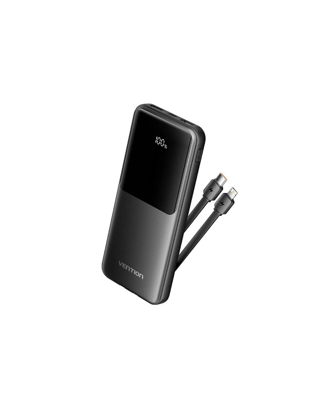 Powerbank 10000mAh Vention FHOB0/ 22.5W/ Incluye Cable USB TIpo-C y Lightning