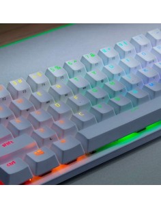 Teclado Mecánico Gaming Razer Huntsman Mini Blanco Clicky Optical Switch Morado 2