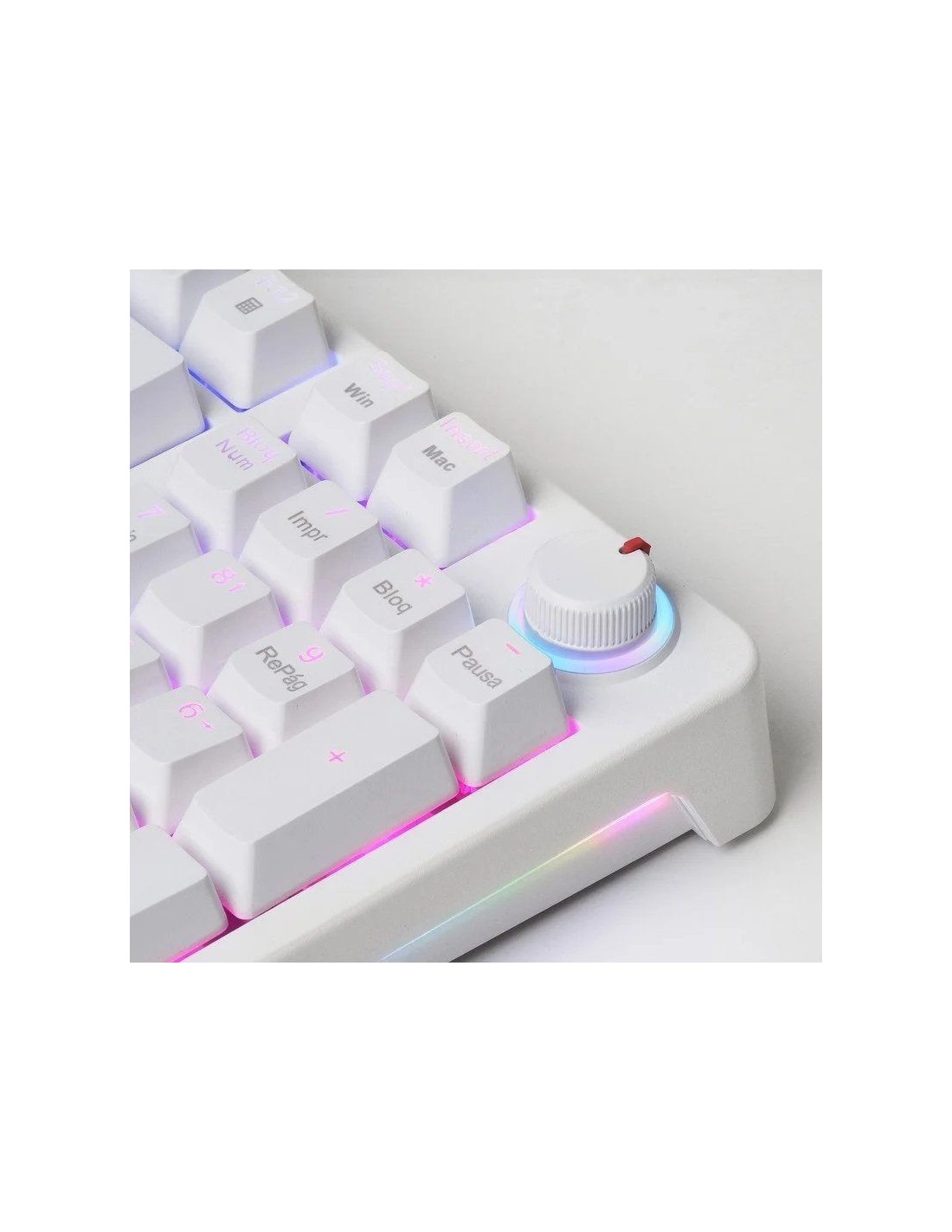 Teclado Gaming Mecánico Mars Gaming MKPROBES/ Switch Azul/ Blanco