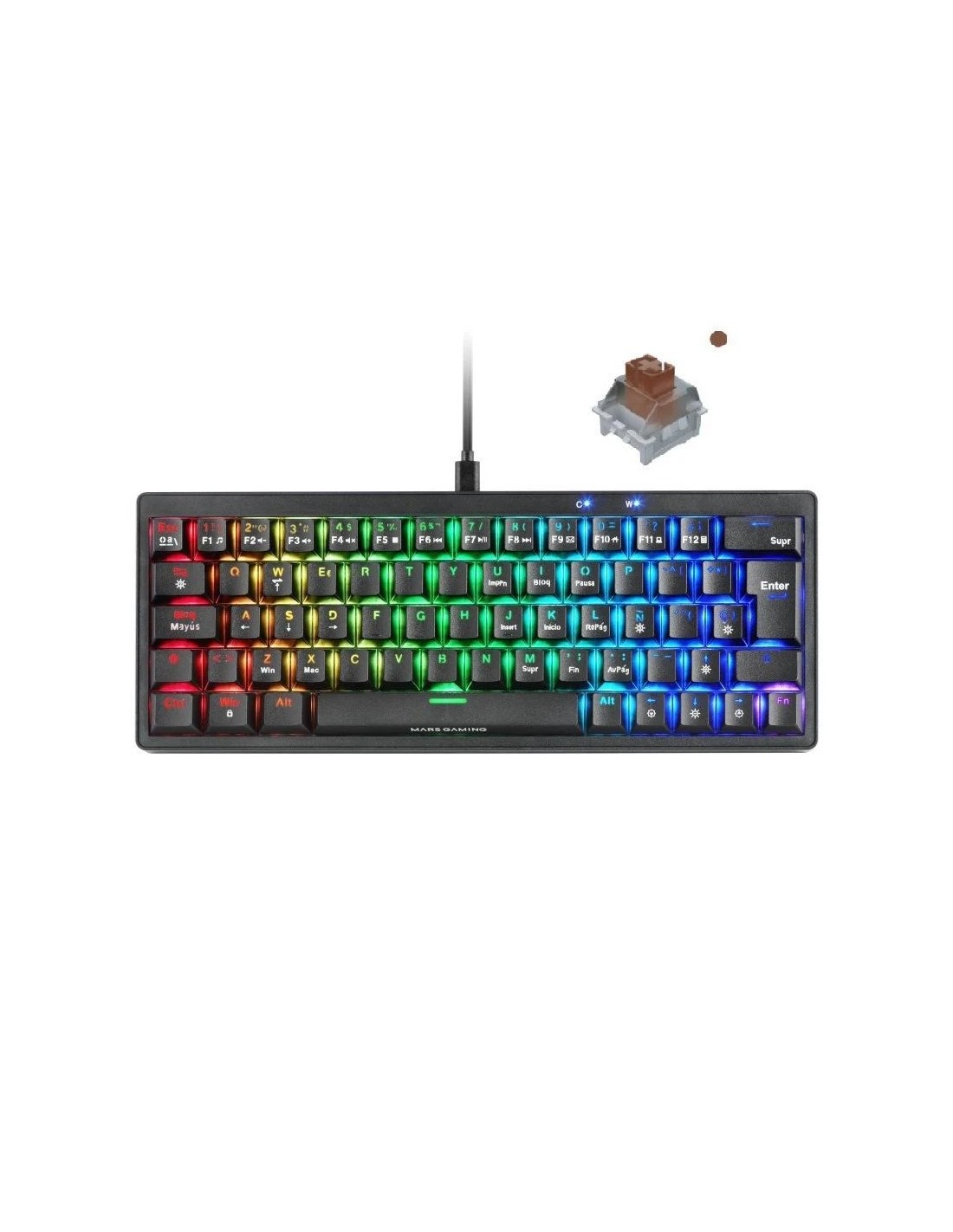 Teclado Gaming Mecánico Mars Gaming MKMINIPRO