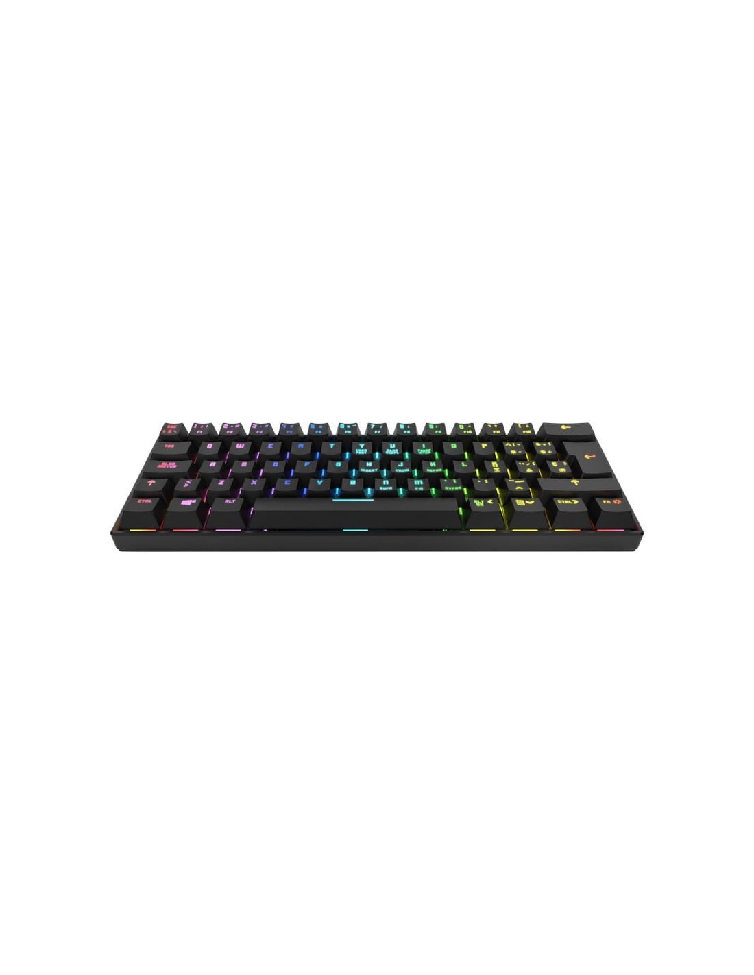 Mini Teclado Mecánico Inalámbrico Krom Kluster RGB USB Bluetooth Switch Outemu Red