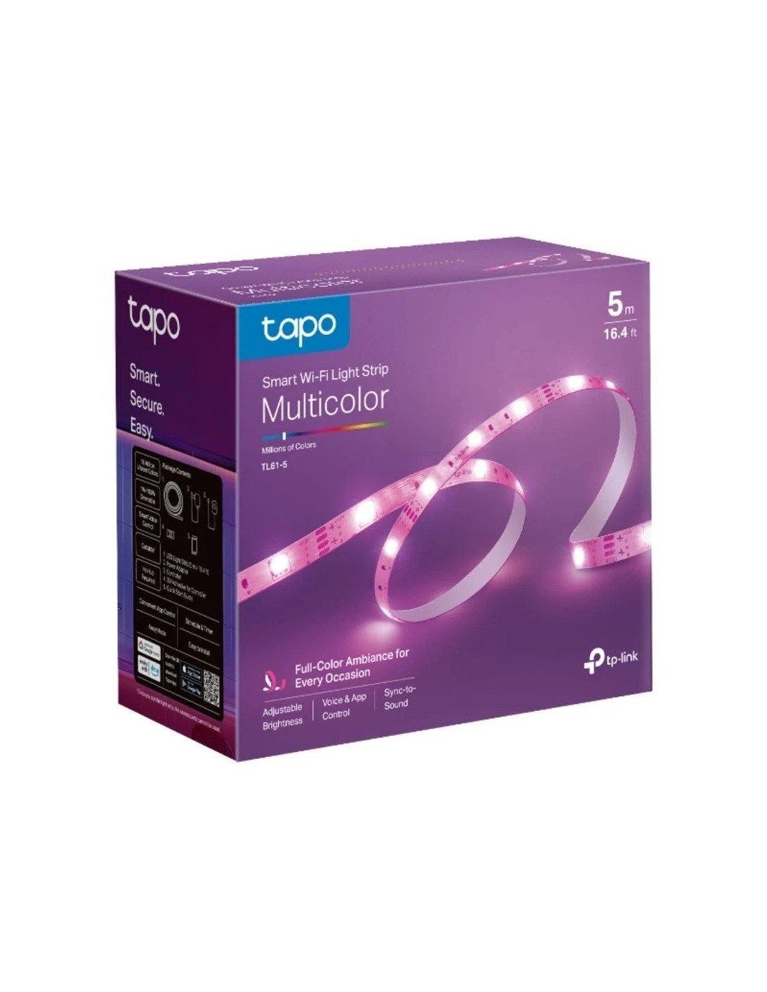 Tira LED TP-Link Tapo TL61-5/ 5m/ 13.5W