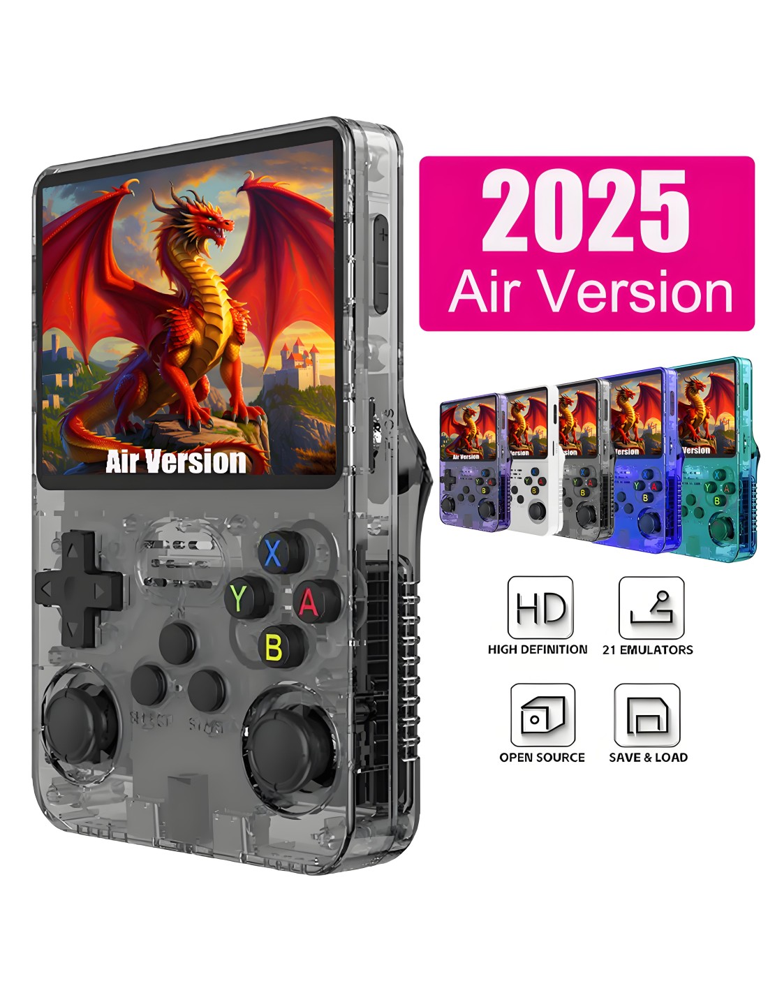 Consola de Videojuegos Portátil Retro Air Version RGB20S R36S PS Mini