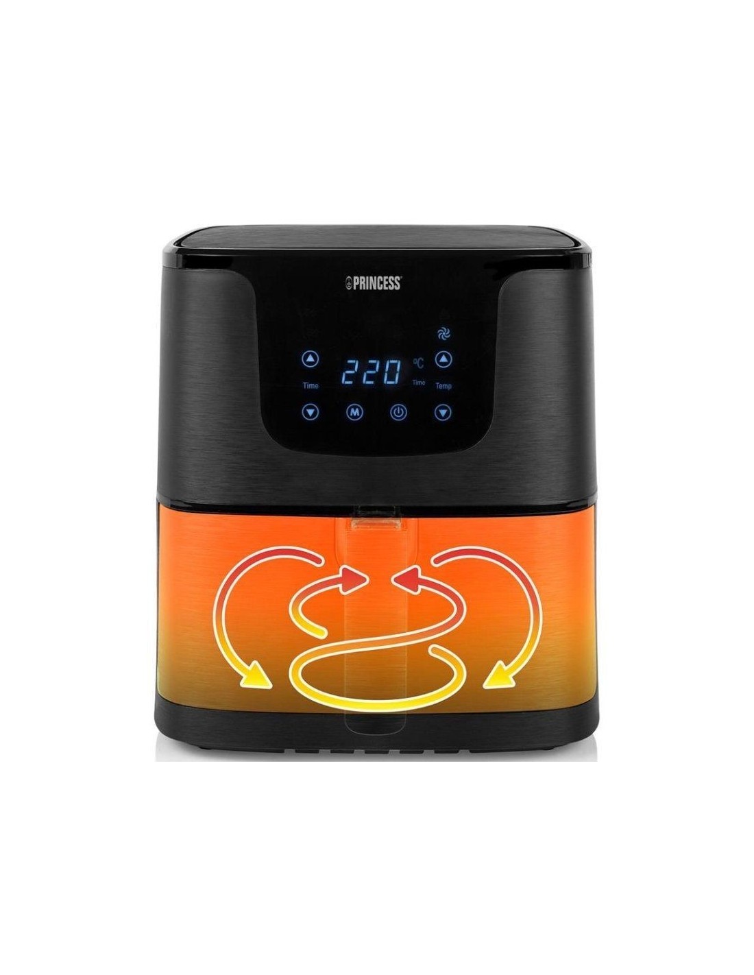 Freidora por Aire Airfryer / Sin Aceite Princess Aerofryer 183014/ 1700W/ Capacidad 5.2L