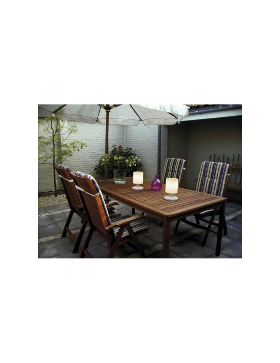 Lámpara de Mesa Smartwares 5000.472/ 4.7W/ Blanca