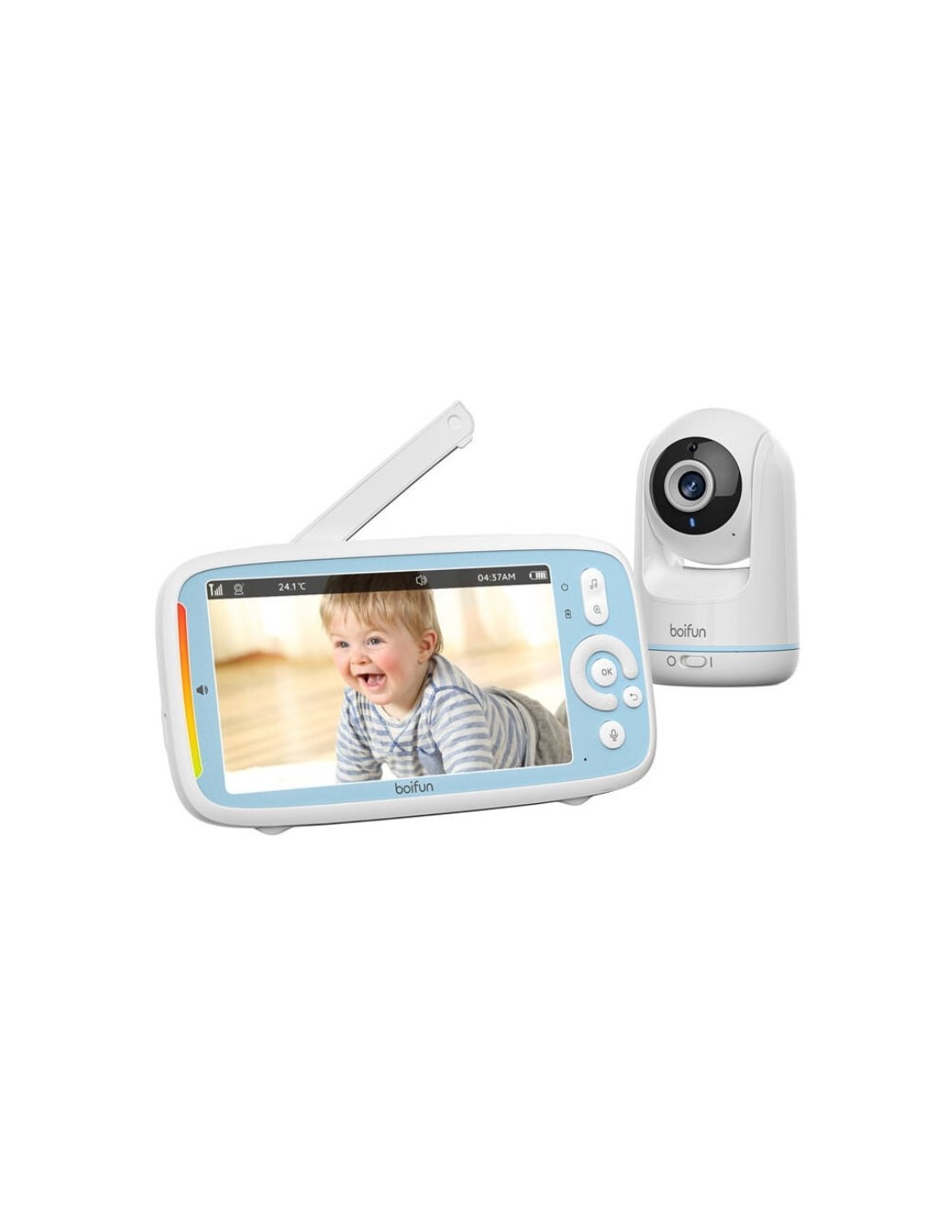 Boifun VB805 720p 5'' Bidireccional Blanco - Vigilabebés