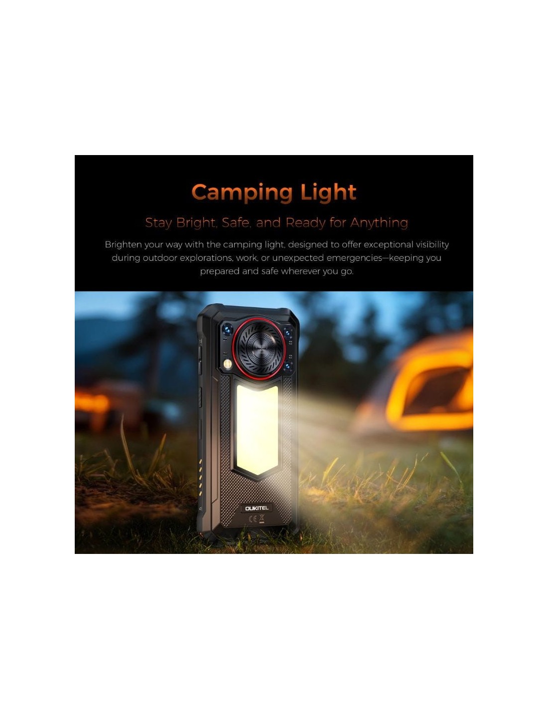 Oukitel WP53S 4GB 128GB Negro Rugged 11000mAh Linterna NFC 4G