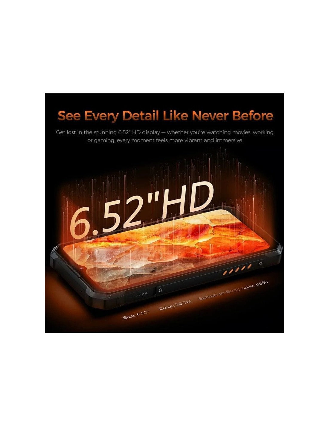 Oukitel WP53S 4GB 128GB Negro Rugged 11000mAh Linterna NFC 4G