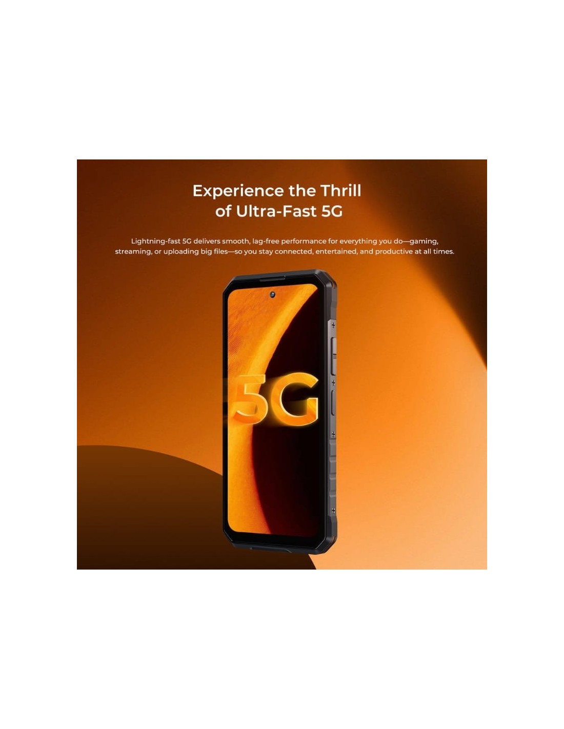 Oukitel WP58 Pro 5G 8GB 256GB Naranja Rugged 10000mAh Wi-Fi 6
