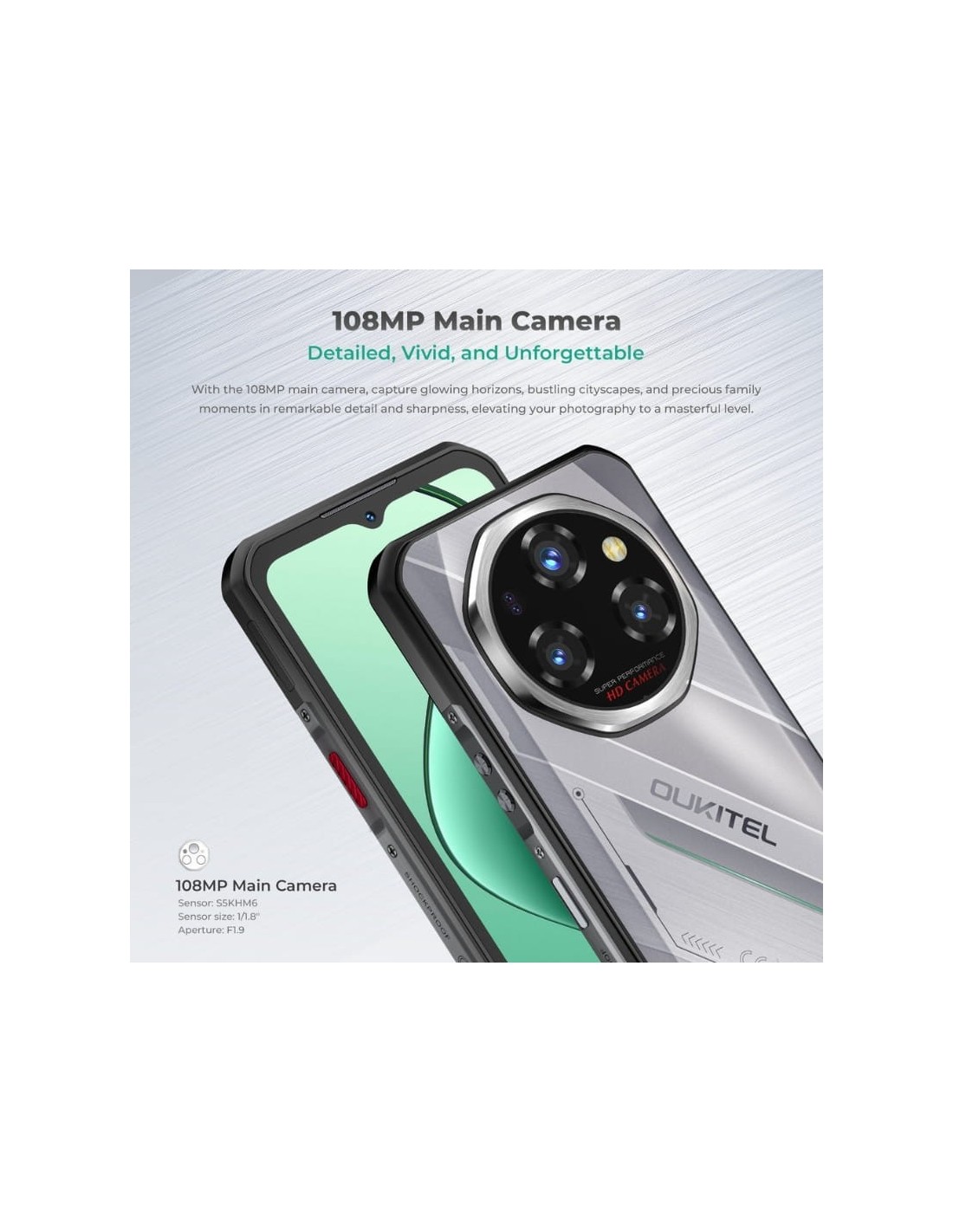 Oukitel WP62 5G 16GB 512GB Negro Rugged AMOLED 120Hz 11000mAh