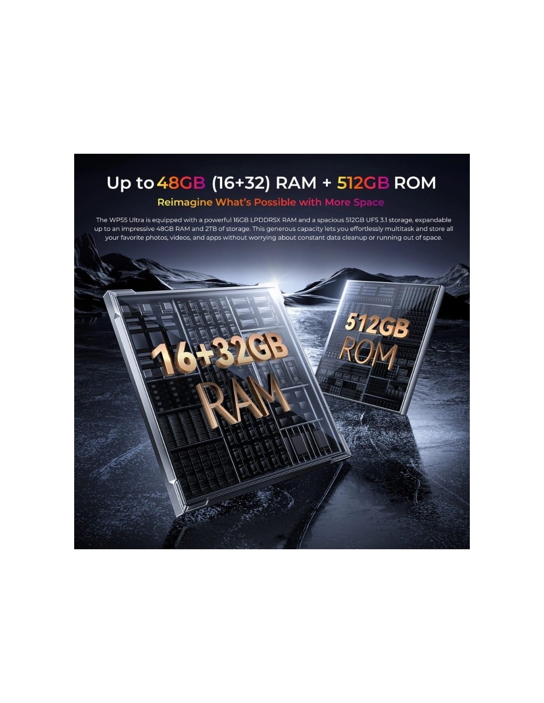 Oukitel WP55 Ultra 5G 16GB 512GB Gris Rugged Sensor Térmico