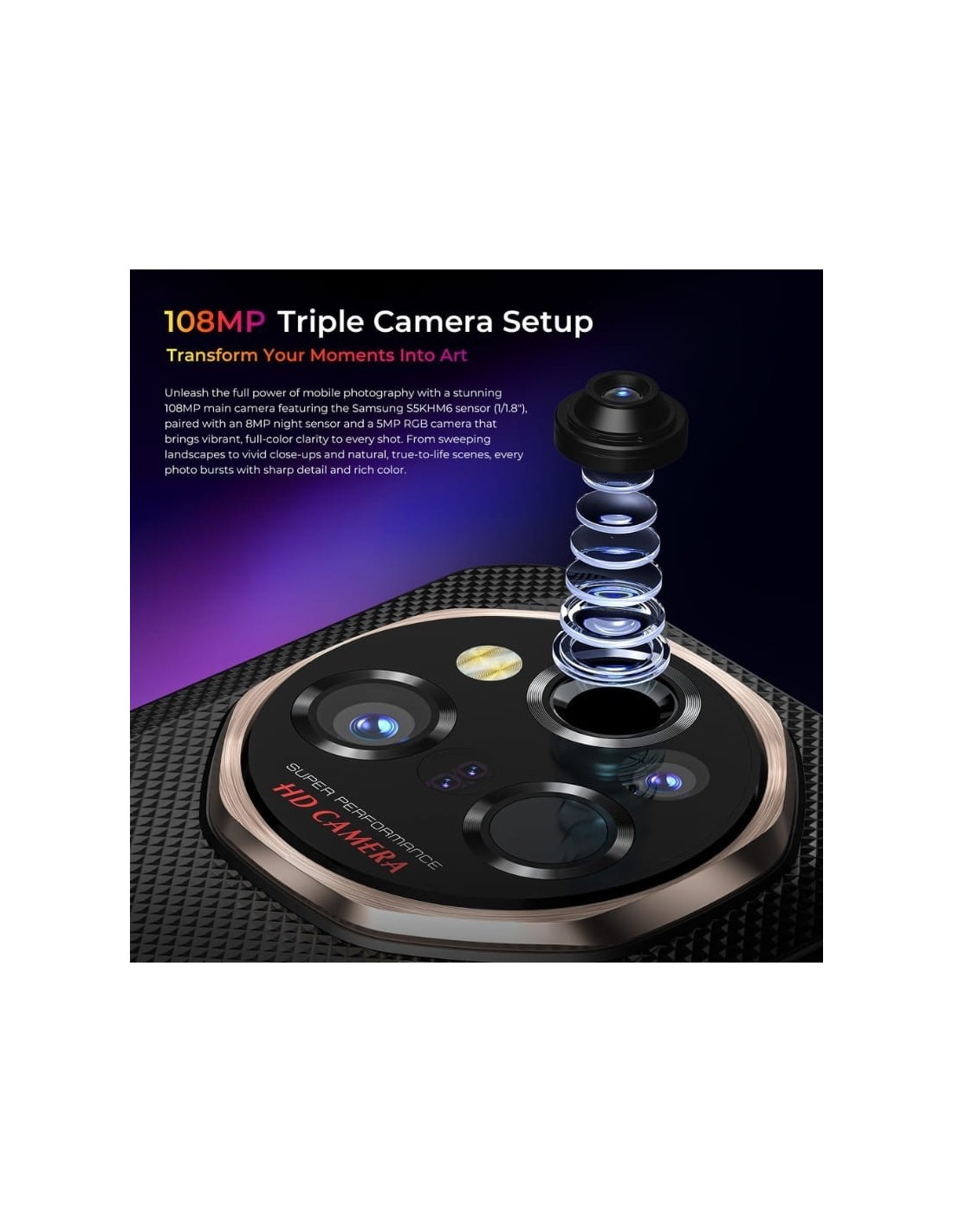 Oukitel WP55 Ultra 5G 16GB 512GB Gris Rugged Sensor Térmico