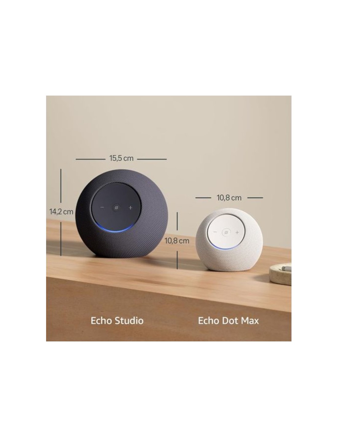 Amazon Echo Dot Max 2025 Blanco Alexa+ Hub Zigbee Wi-Fi 6E AZ3