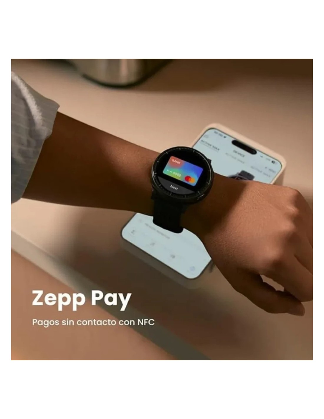 Amazfit Active Max Negro NFC Pantalla AMOLED 1,5 pulgadas 25 días de Autonomía - Reloj Inteligente