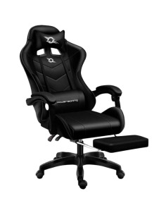 Silla Gaming PowerGaming Con Altavoz Bluetooth y Masaje + Reposapiés Negro 2